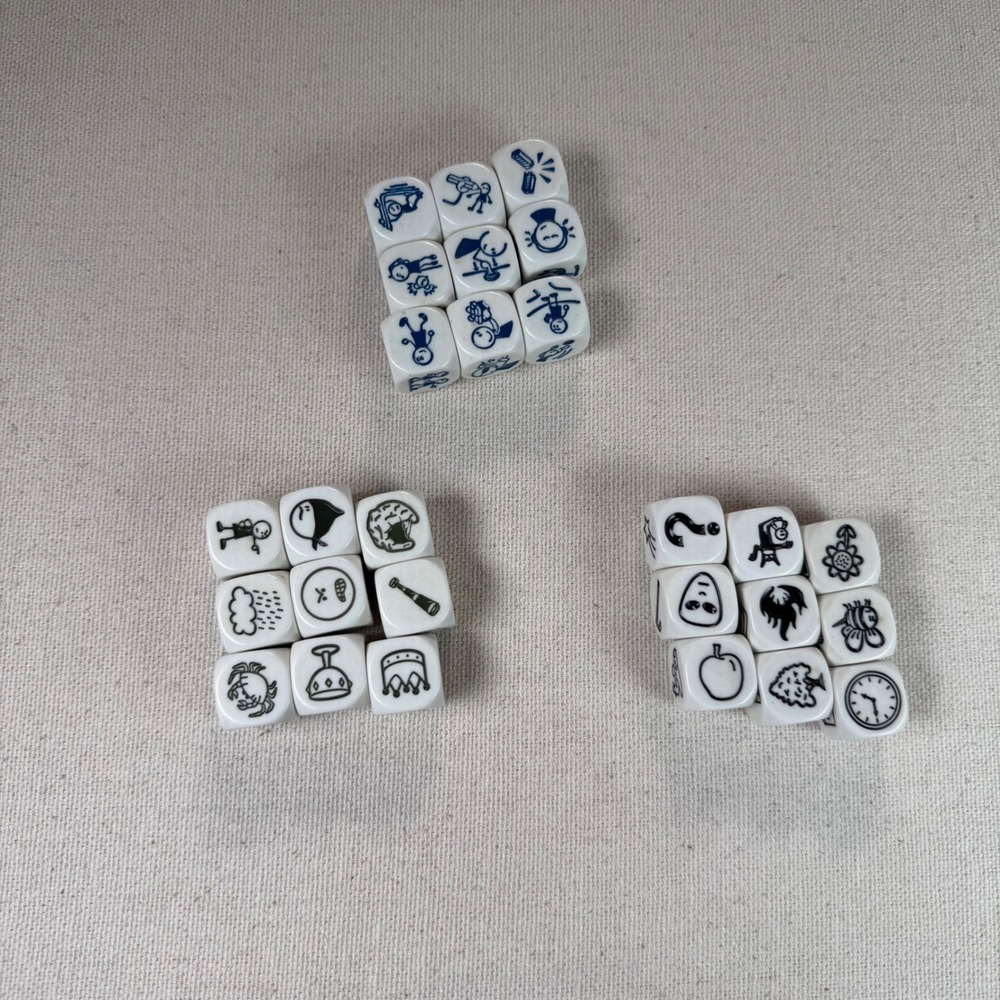 Rory's Story Cubes 27 Dice Lot Original Actions Voyages Storytelling Game Dice